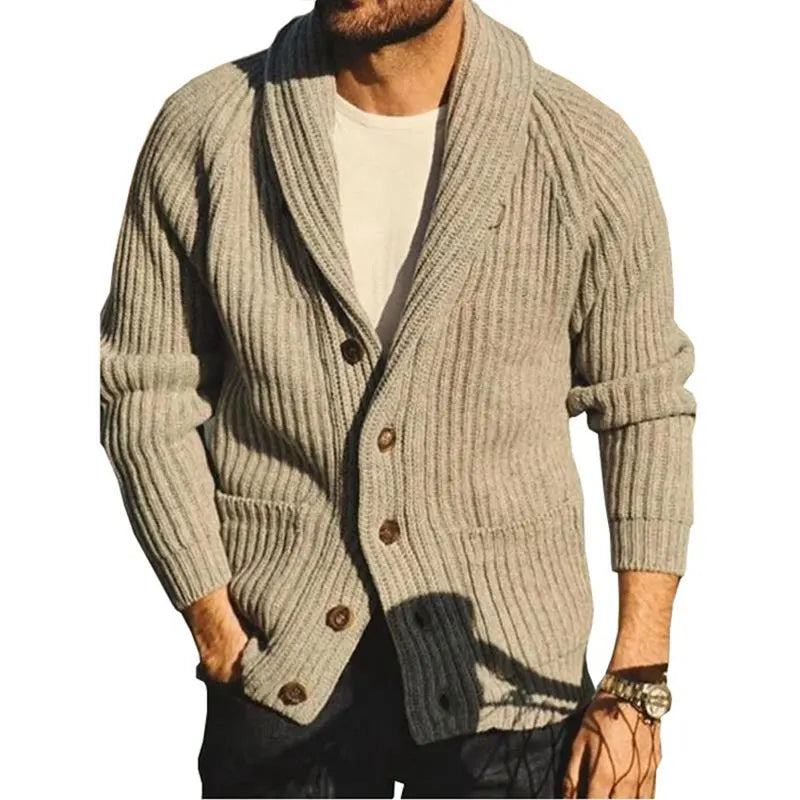 Axair Men’s Winter Knitted Cardigan Sweater