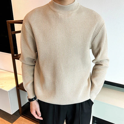 Axair Mock Neck Woolen Pullover Sweater