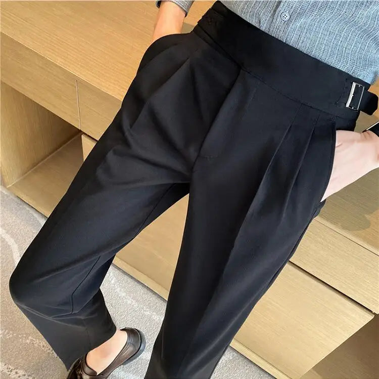 Axair British Casual Wide-Leg Pants