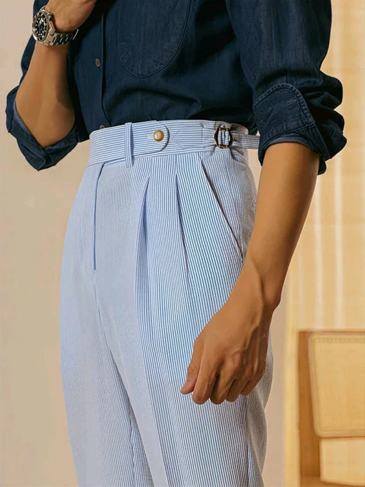 Axair Vintage Pleated Pencil Pants