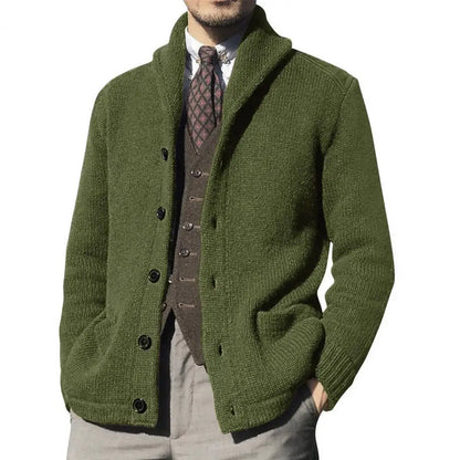 Axair Men's Knitted Cardigan Coat