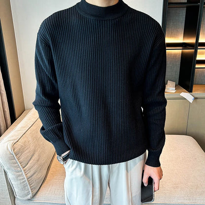 Axair Mock Neck Woolen Pullover Sweater