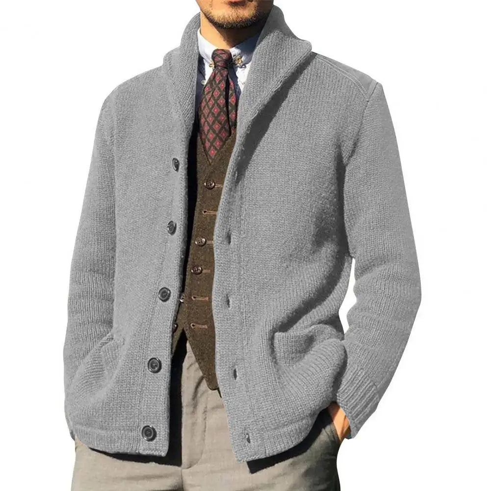 Axair Men's Knitted Cardigan Coat