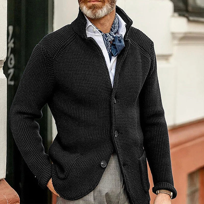 Axair Casual Turtleneck Cardigan for Men