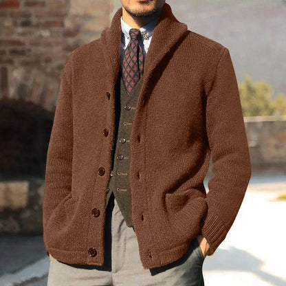 Axair Men's Knitted Cardigan Coat