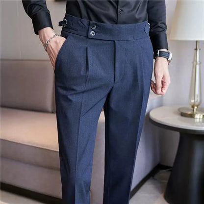 Axair British Casual Wide-Leg Pants