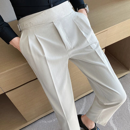 Axair British Casual Wide-Leg Pants