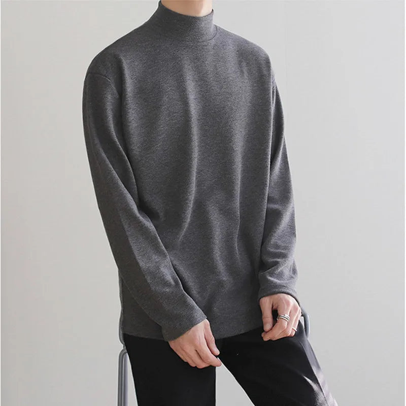 Axair Double-Sided Fleece Mock Neck Sweater