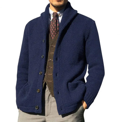 Axair Men's Knitted Cardigan Coat