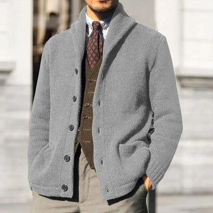 Axair Men's Knitted Cardigan Coat