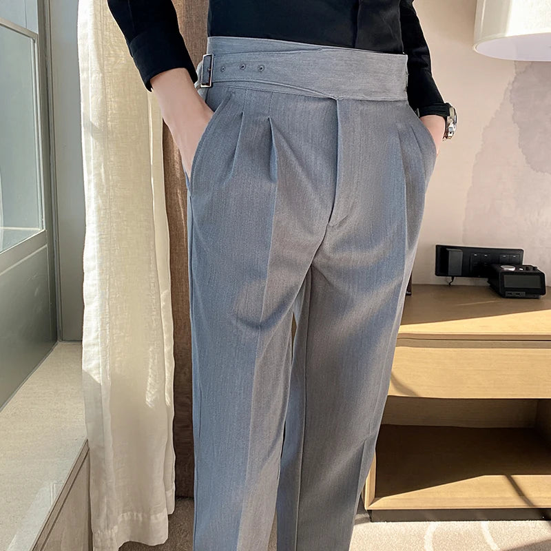 Axair British Casual Wide-Leg Pants