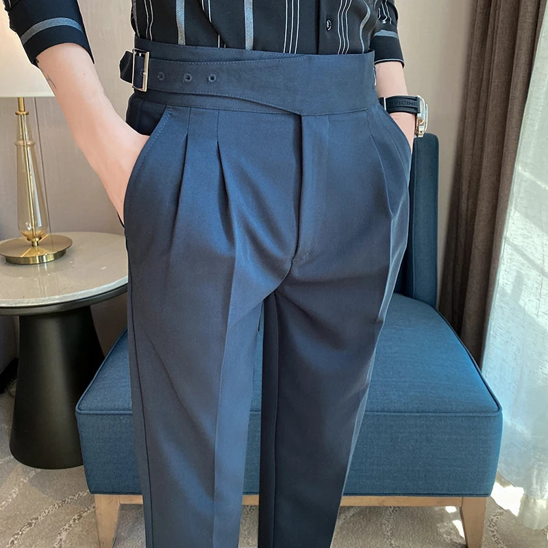 Axair British Casual Wide-Leg Pants