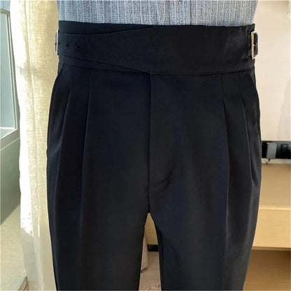 Axair British Casual Wide-Leg Pants