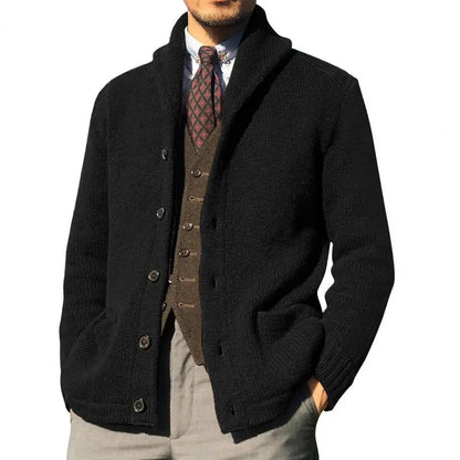 Axair Men's Knitted Cardigan Coat