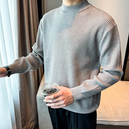 Axair Mock Neck Woolen Pullover Sweater