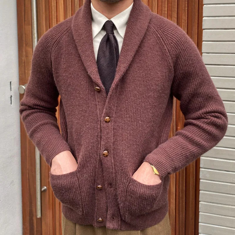 Axair Men's England Style Cardigan