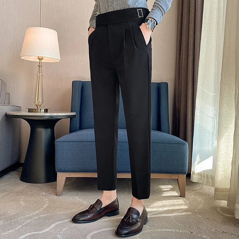 Axair British Casual Wide-Leg Pants