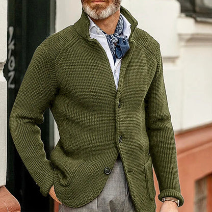 Axair Casual Turtleneck Cardigan for Men