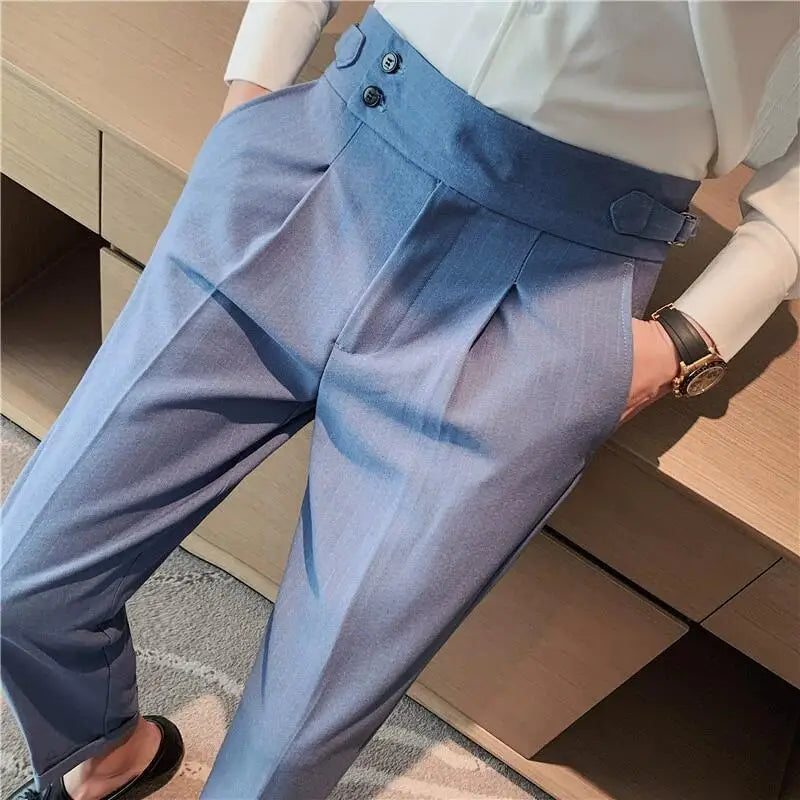 Axair British Casual Wide-Leg Pants