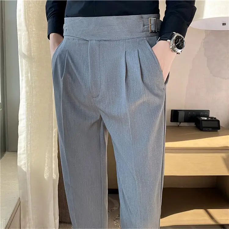 Axair British Casual Wide-Leg Pants